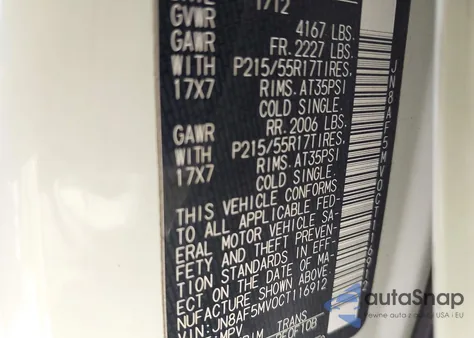 2012 Nissan Juke Sv from USA, damaged, VIN JN8AF5MV0CT116912